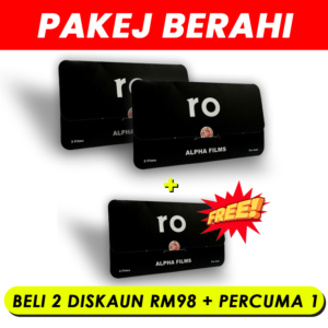 Pakej Berahi - Beli 2 Pek Diskaun RM98 (Harga Asal RM398) + FREE 1 Pek RO Alpha Film